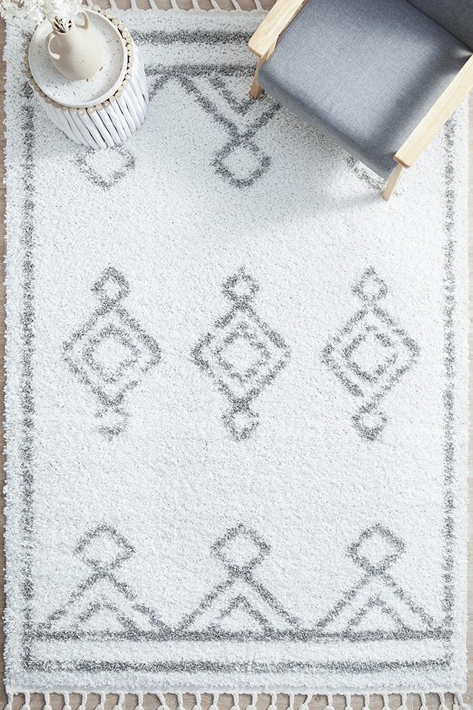 Casualness Pombal White Rug