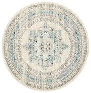 Rhythmic Smooth White Round Rug