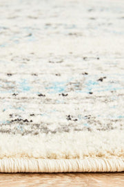 Rhythmic Smooth White Round Rug