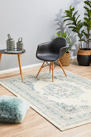 Rhythmic Smooth White Rug