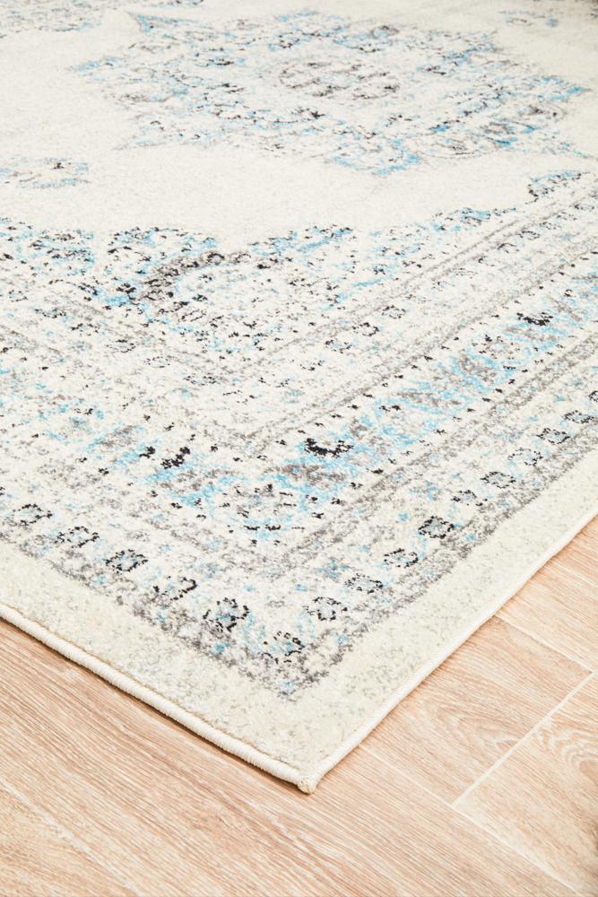 Rhythmic Smooth White Rug