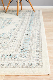 Rhythmic Smooth White Rug