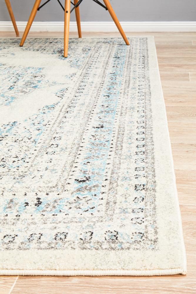 Rhythmic Smooth White Rug