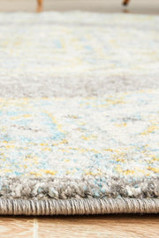 Rhythmic Tuneful Grey Round Rug