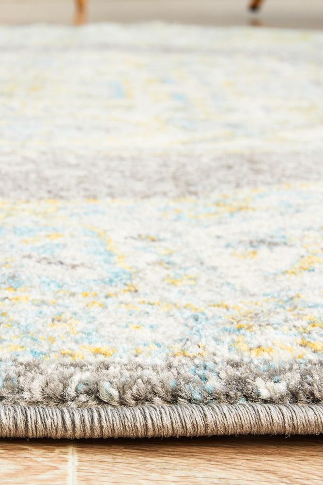 Rhythmic Tuneful Grey Round Rug