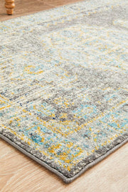 Rhythmic Tuneful Grey Runner Rug