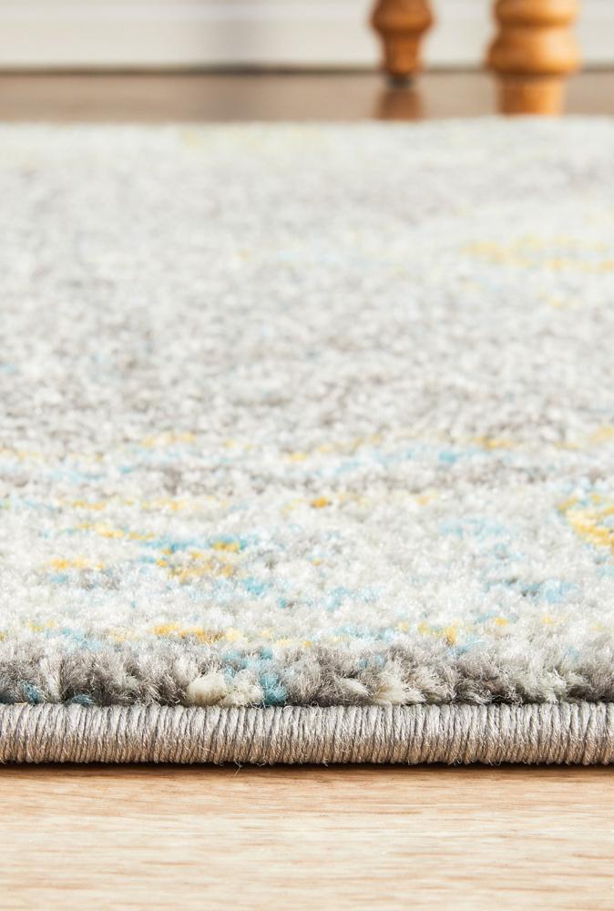 Rhythmic Tuneful Grey Runner Rug