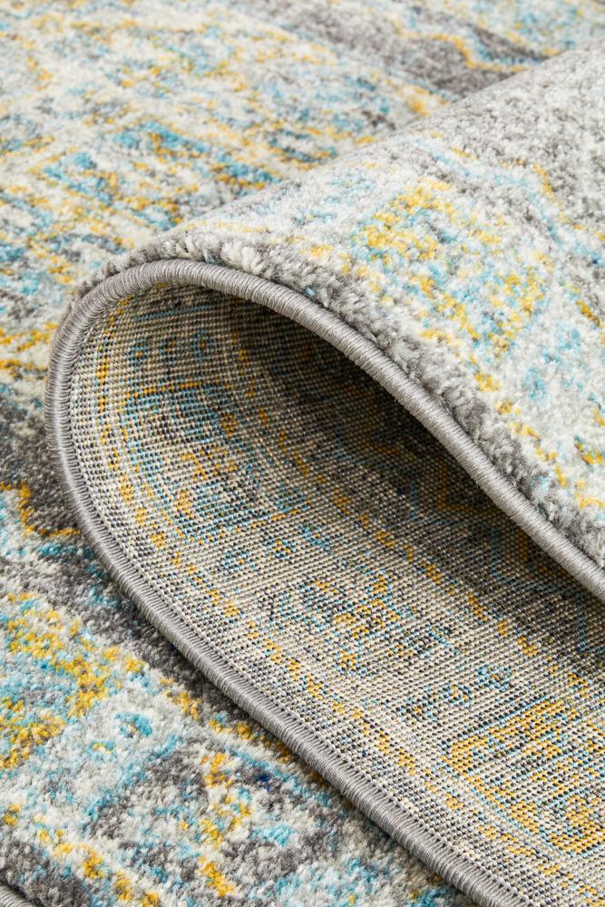 Rhythmic Tuneful Grey Runner Rug