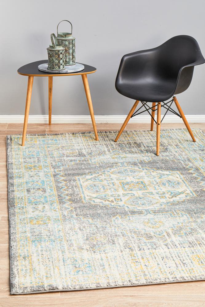 Rhythmic Tuneful Grey Rug