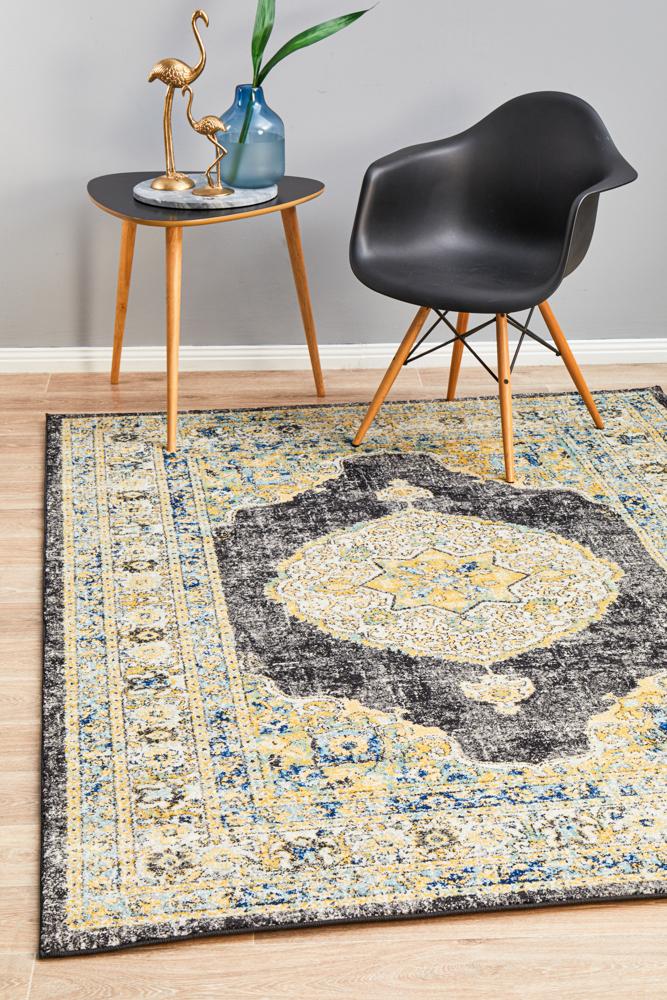 Rhythmic Sweet Charcoal Rug