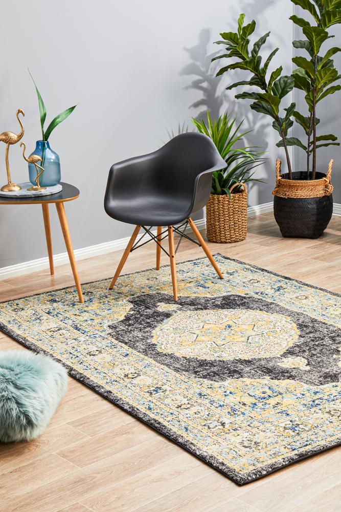 Rhythmic Sweet Charcoal Rug