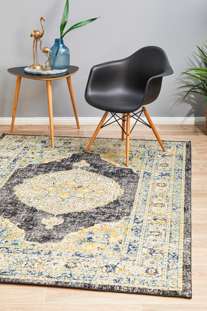 Rhythmic Sweet Charcoal Rug