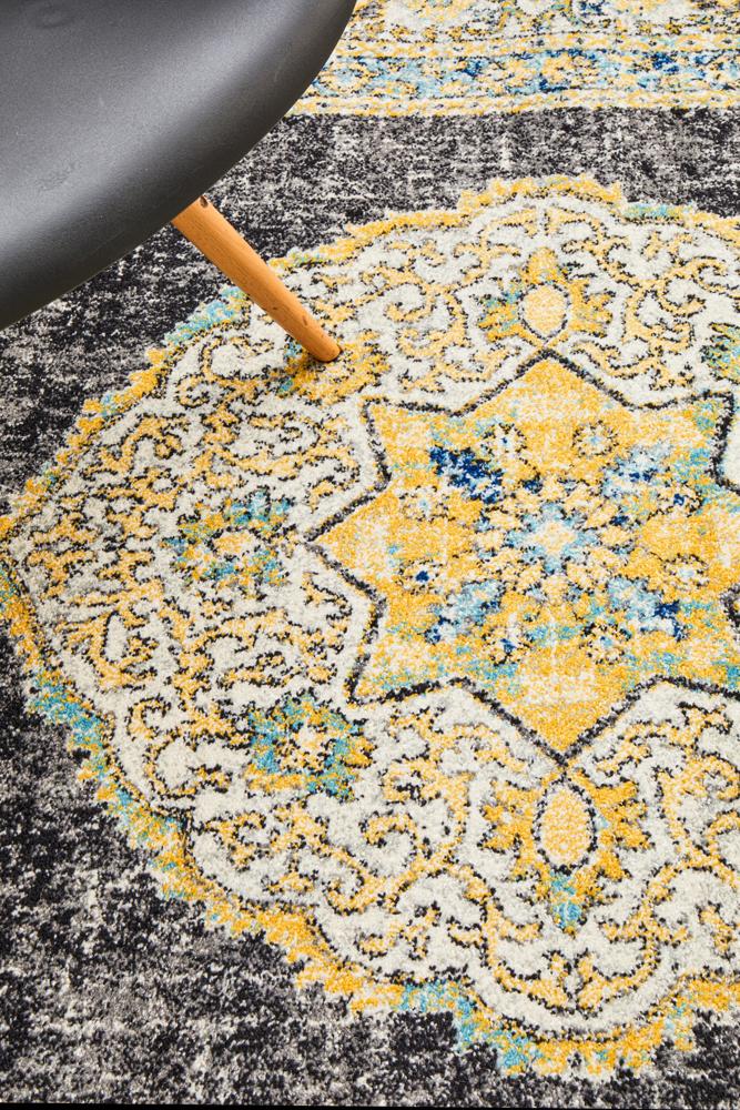 Rhythmic Sweet Charcoal Rug