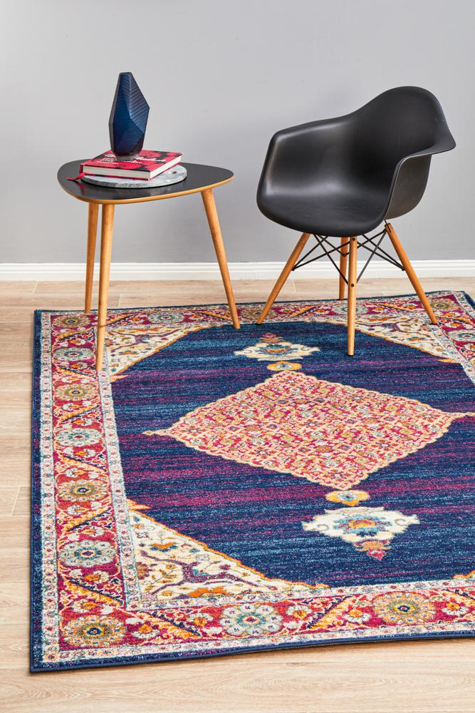 Rhythmic Harmony Royal Blue Rug