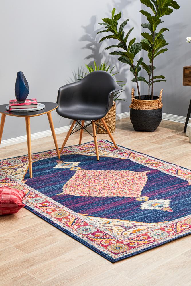 Rhythmic Harmony Royal Blue Rug
