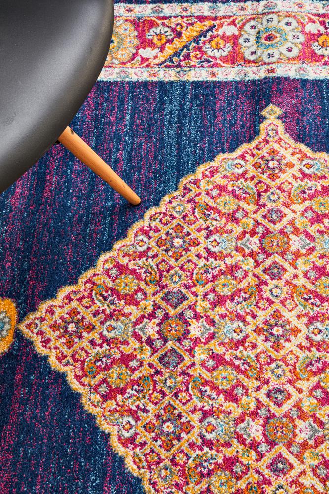 Rhythmic Harmony Royal Blue Rug