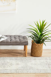 Rhythmic Melodious Silver Runner Rug