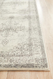 Rhythmic Melodious Silver Runner Rug