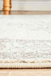 Rhythmic Melodious Silver Runner Rug