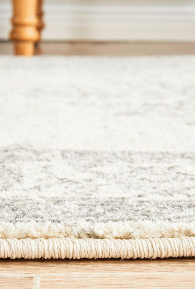 Rhythmic Melodious Silver Runner Rug