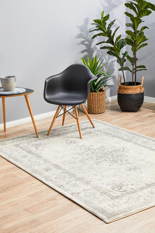 Rhythmic Melodious Silver Rug