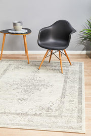 Rhythmic Melodious Silver Rug