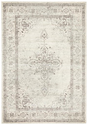 Rhythmic Melodious Silver Rug