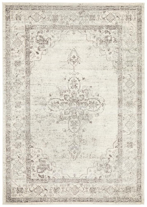 Rhythmic Melodious Silver Rug