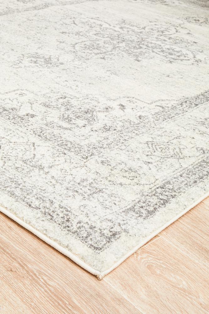 Rhythmic Melodious Silver Rug