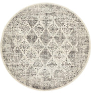 Rhythmic Clear Grey Round Rug