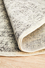 Rhythmic Clear Grey Round Rug