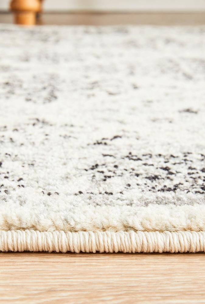 Rhythmic Clear Grey Runner Rug