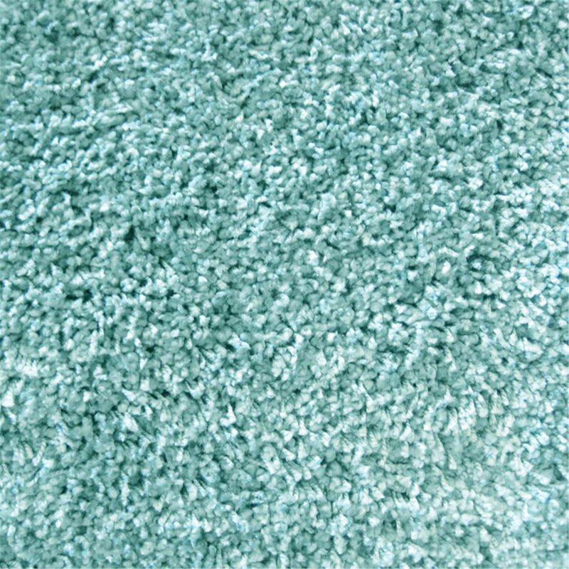 Comfort Shag Plain Turquoise Runner Rug