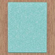 Comfort Shag Plain Turquoise Runner Rug