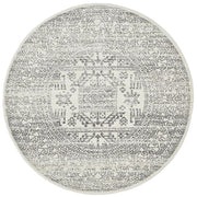 Miter Seaside Silver Round Rug