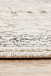 Miter Seaside Silver Round Rug