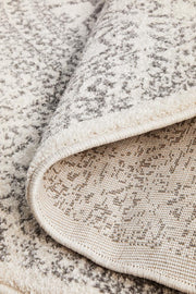 Miter Seaside Silver Round Rug