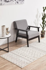 Miter Inozu Silver Runner Rug