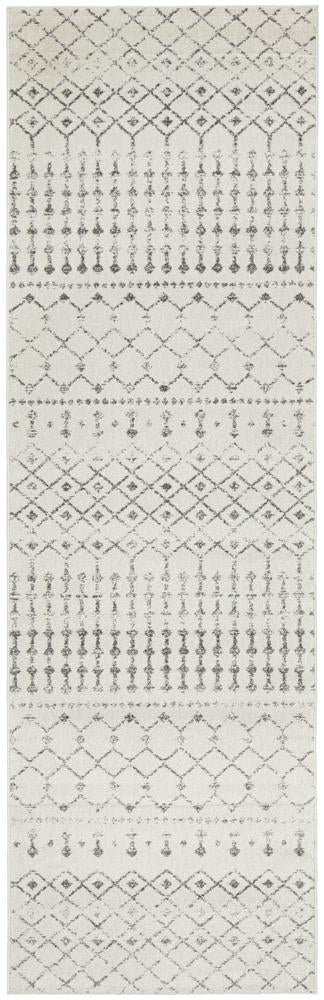 Miter Inozu Silver Runner Rug