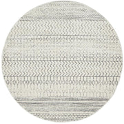 Miter Denize Silver Round Rug