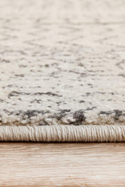 Miter Denize Silver Round Rug