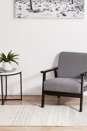 Miter Denize Silver Runner Rug