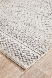 Miter Denize Silver Runner Rug