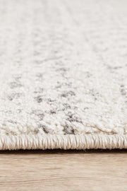 Miter Denize Silver Runner Rug