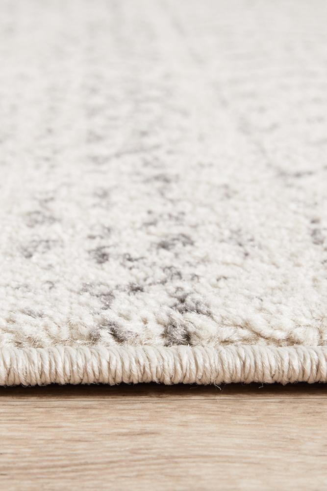 Miter Denize Silver Runner Rug