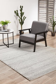 Miter Denize Silver Rug