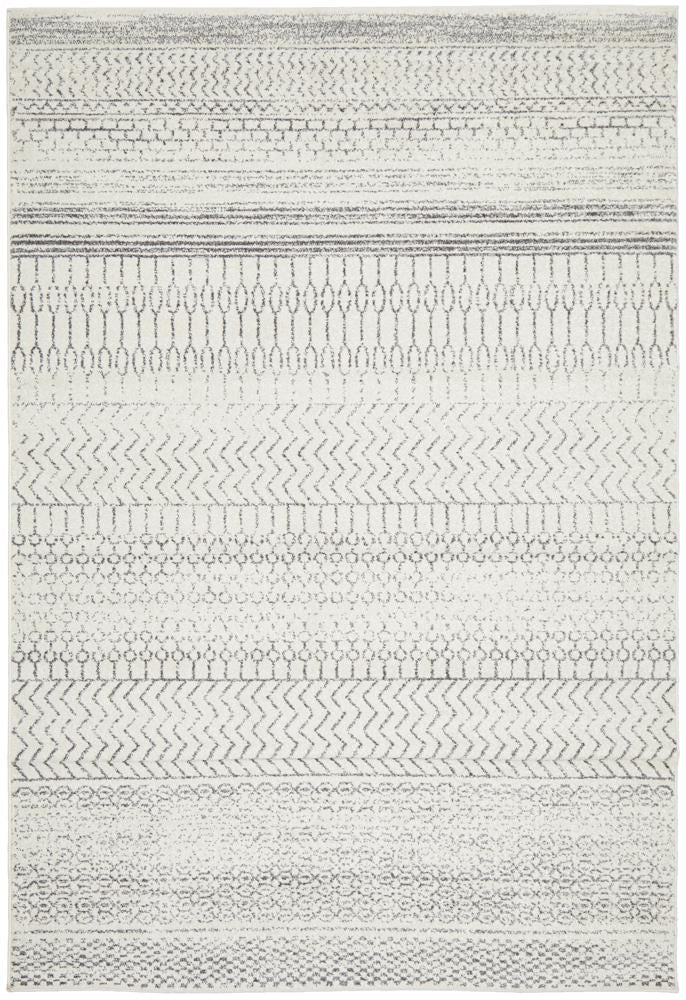 Miter Denize Silver Rug
