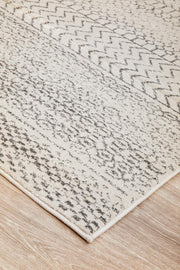 Miter Denize Silver Rug