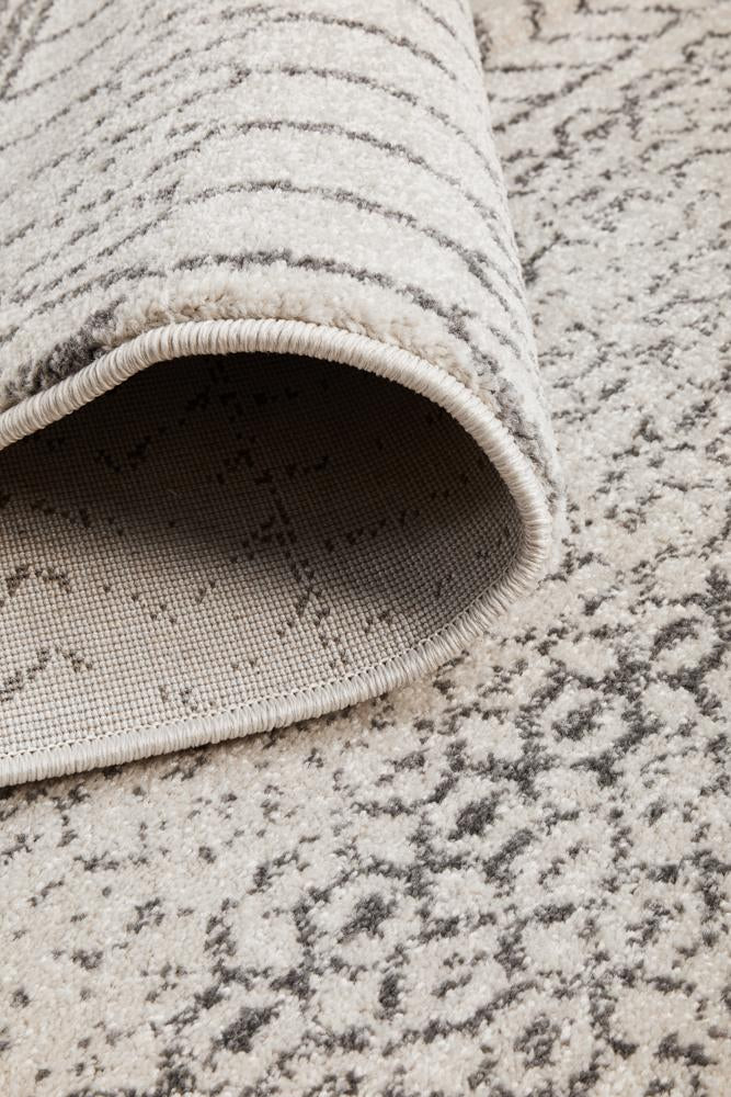 Miter Denize Silver Rug