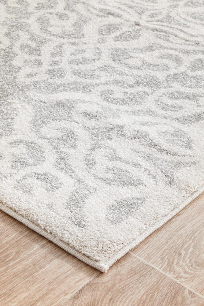 Miter Celsus Silver Runner Rug